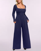 Bare Essentials™ AirSlim® Square Neckline Built-In Shaping Jumpsuit