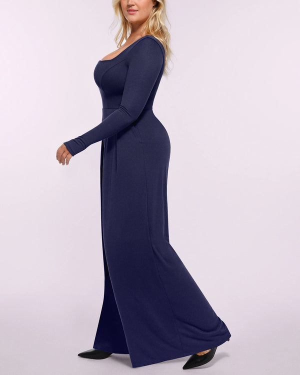 Bare Essentials™ AirSlim® Square Neckline Built-In Shaping Jumpsuit