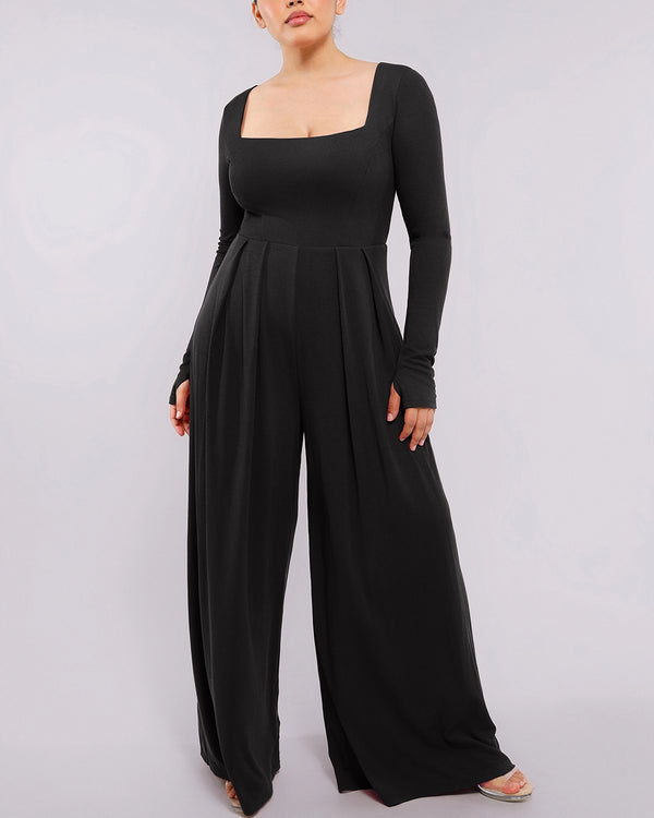 Bare Essentials™ AirSlim® Square Neckline Built-In Shaping Jumpsuit