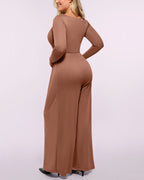 Bare Essentials™ AirSlim® Square Neckline Built-In Shaping Jumpsuit