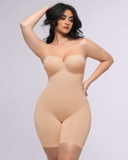 Bare Essentials AirSlim® Strapless Mid Thigh Bodysuit