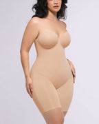 Bare Essentials AirSlim® Strapless Mid Thigh Bodysuit