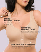 Bare Essentials™ AirSlim® Unlined Wireless Back Support Bra