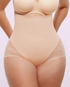 Bare Essentials™ MeshSmooth™ High-Waisted  Sheer Lace Brief