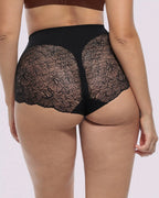 Bare Essentials™ MeshSmooth™ Mid-Waist Lace Brief