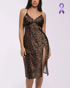 Bare Essentials™ Satin Lace Pajama Dress