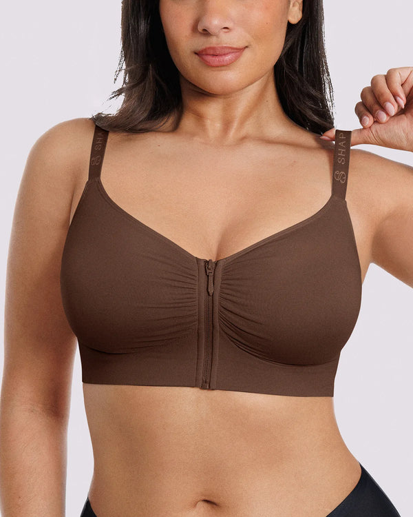 Bare Essentials™ Skin Flow™ Front-Zipper Wireless Bra