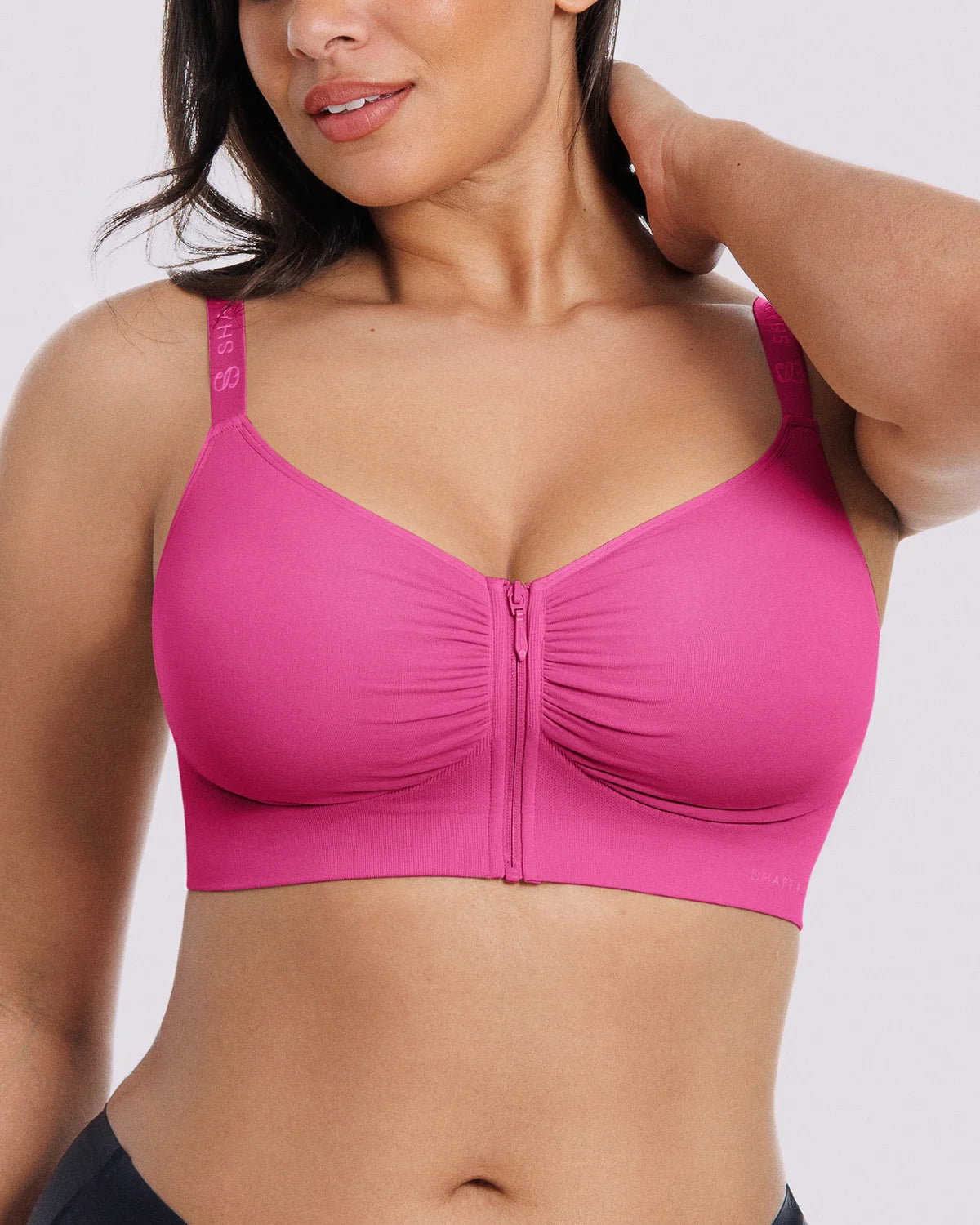 Bare Essentials™ Skin Flow™ Front-Zipper Wireless Bra