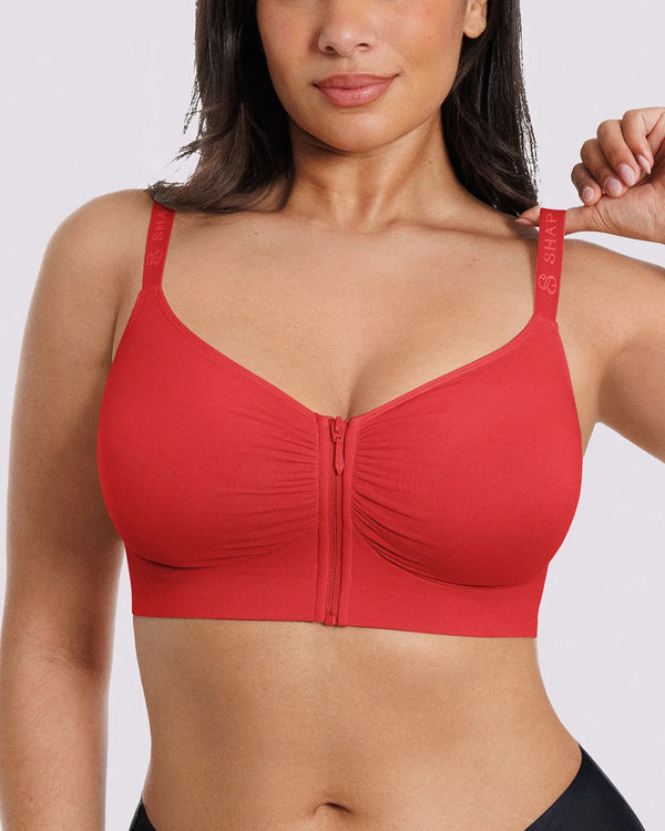 Bare Essentials™ Skin Flow™ Front-Zipper Wireless Bra