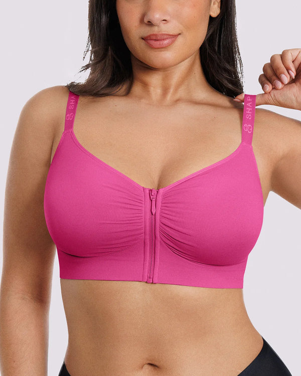 Bare Essentials™ Skin Flow™ Front-Zipper Wireless Bra