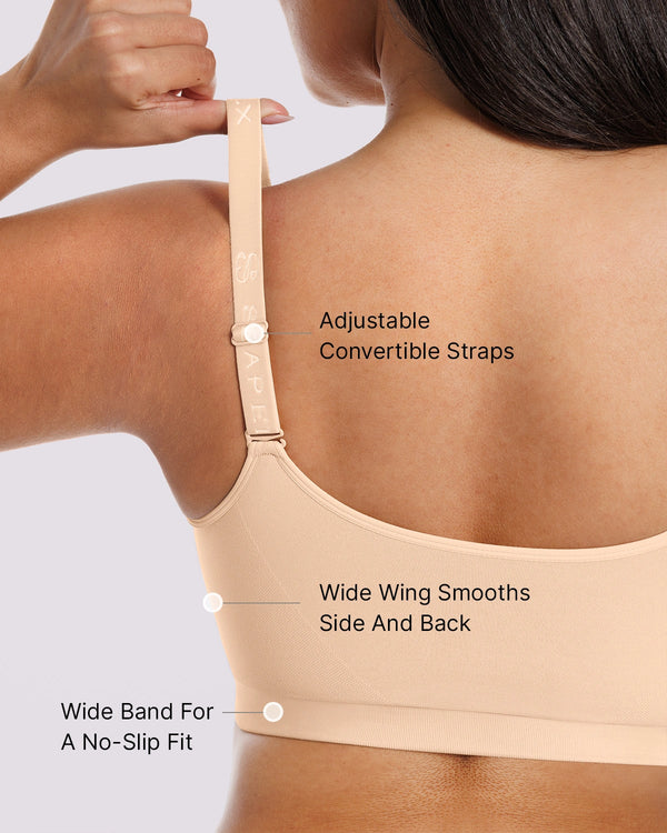 Bare Essentials™ Skin Flow™ Front-Zipper Wireless Bra
