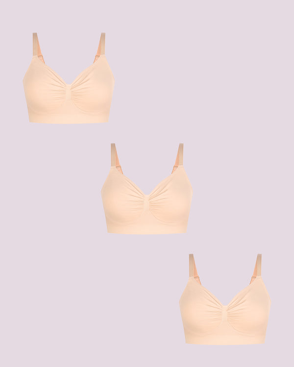 Bare Essentials™ Skin Flow™ Smooth Unlined Wireless Bra Triple Bundle