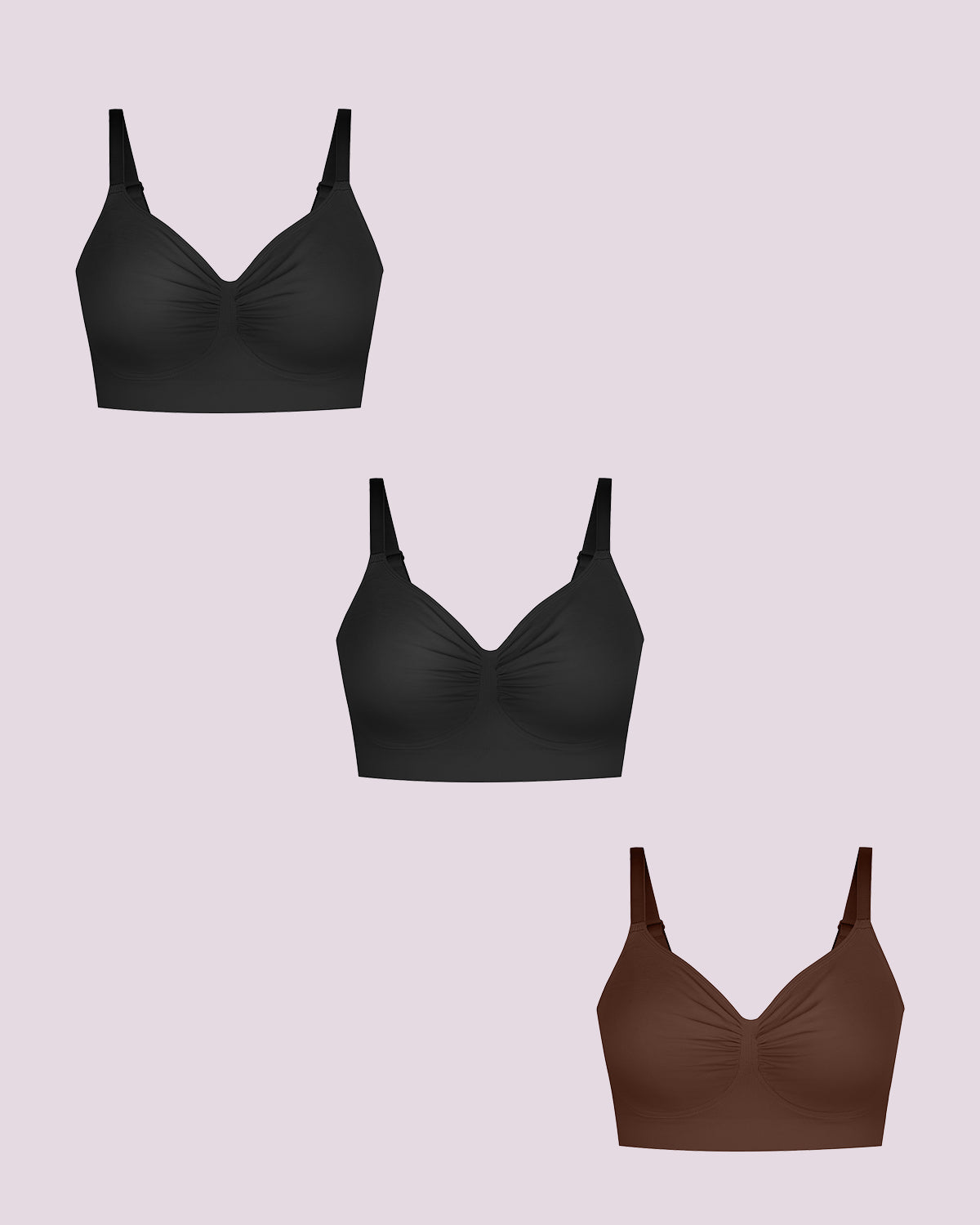 Bare Essentials™ Skin Flow™ Smooth Unlined Wireless Bra Triple Bundle