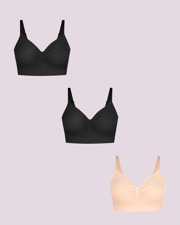 Bare Essentials™ Skin Flow™ Smooth Unlined Wireless Bra Triple Bundle