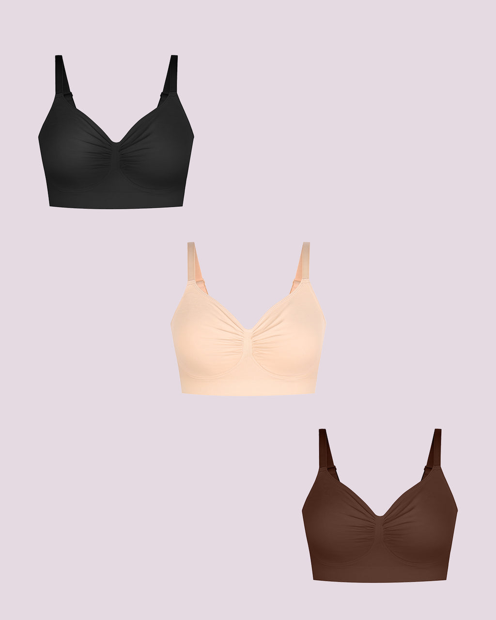 Bare Essentials™ Skin Flow Smooth Unlined Wireless Bra Triple Bundle