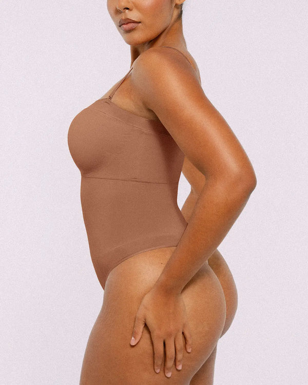 Bare Essentials™ Skin Flow Strapless Sculpt Thong Bodysuit