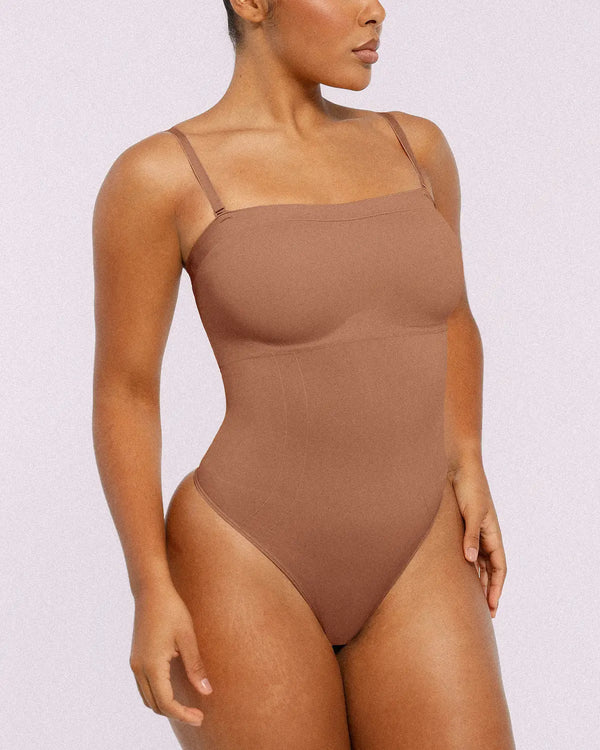 Bare Essentials™ Skin Flow Strapless Sculpt Thong Bodysuit