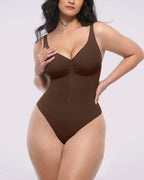 Bare Essentials™ Skin Flow™ Zipper Front Thong Bodysuit