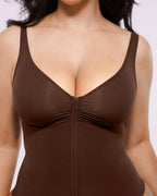 Bare Essentials™ Skin Flow™ Zipper Front Thong Bodysuit