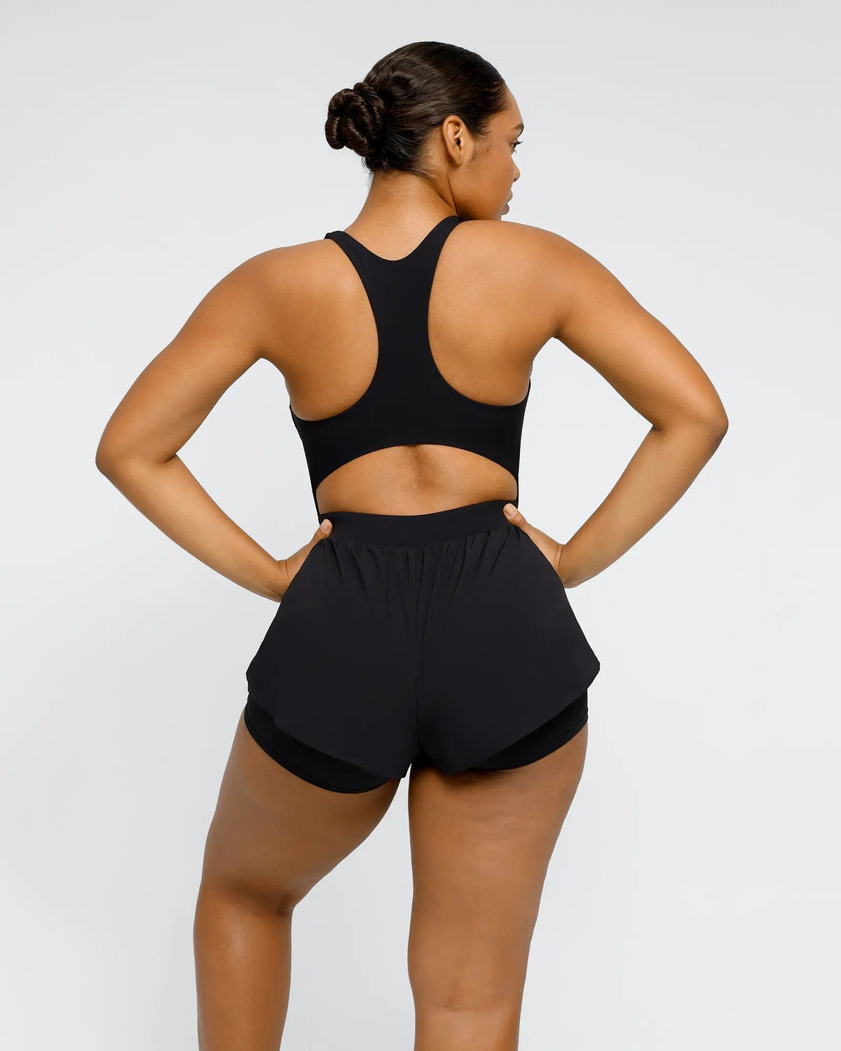 BlissMotion Airy Backless 2-in-1 Athleisure Romper