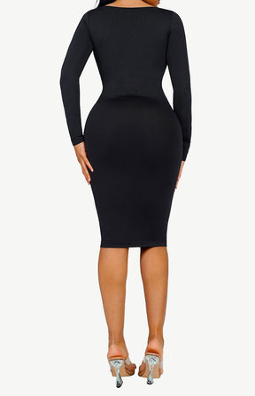 Built-In 360° Seamless Square Neck Shaper Dress