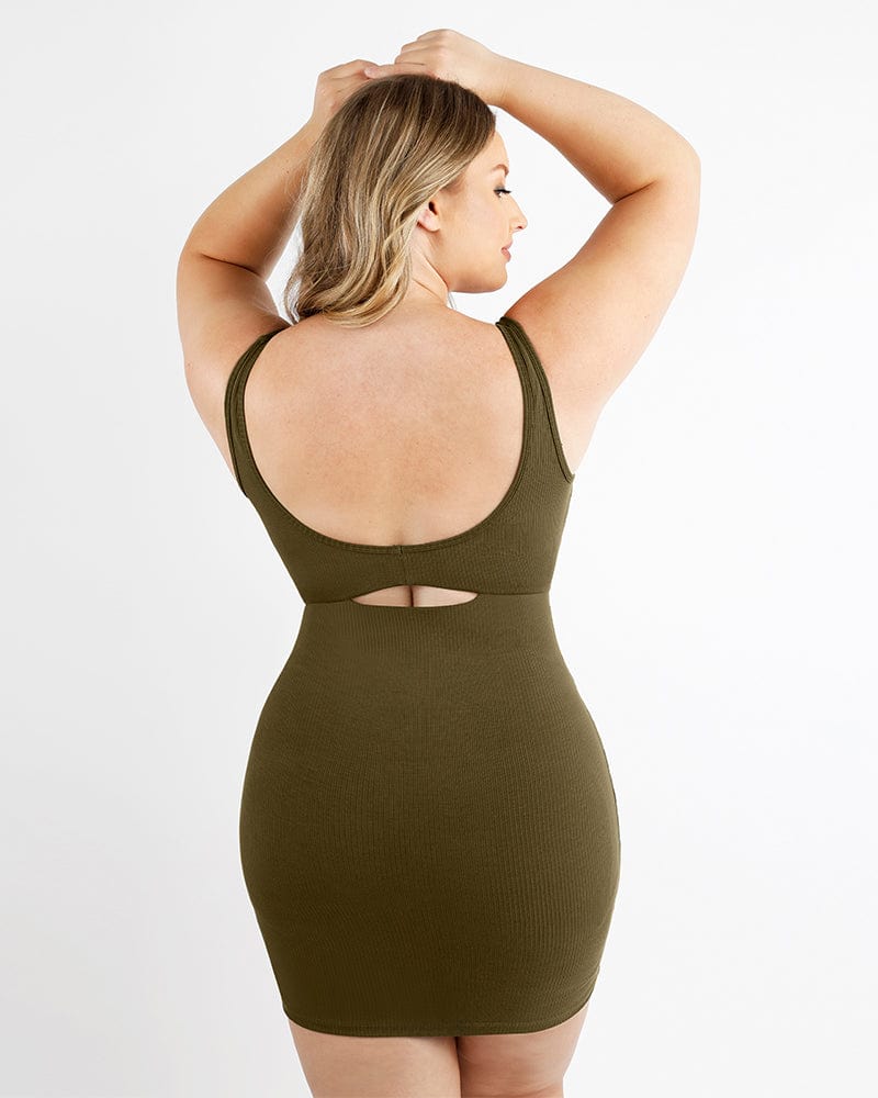 Wholesale Slight stretch plus size backless non-removable padded