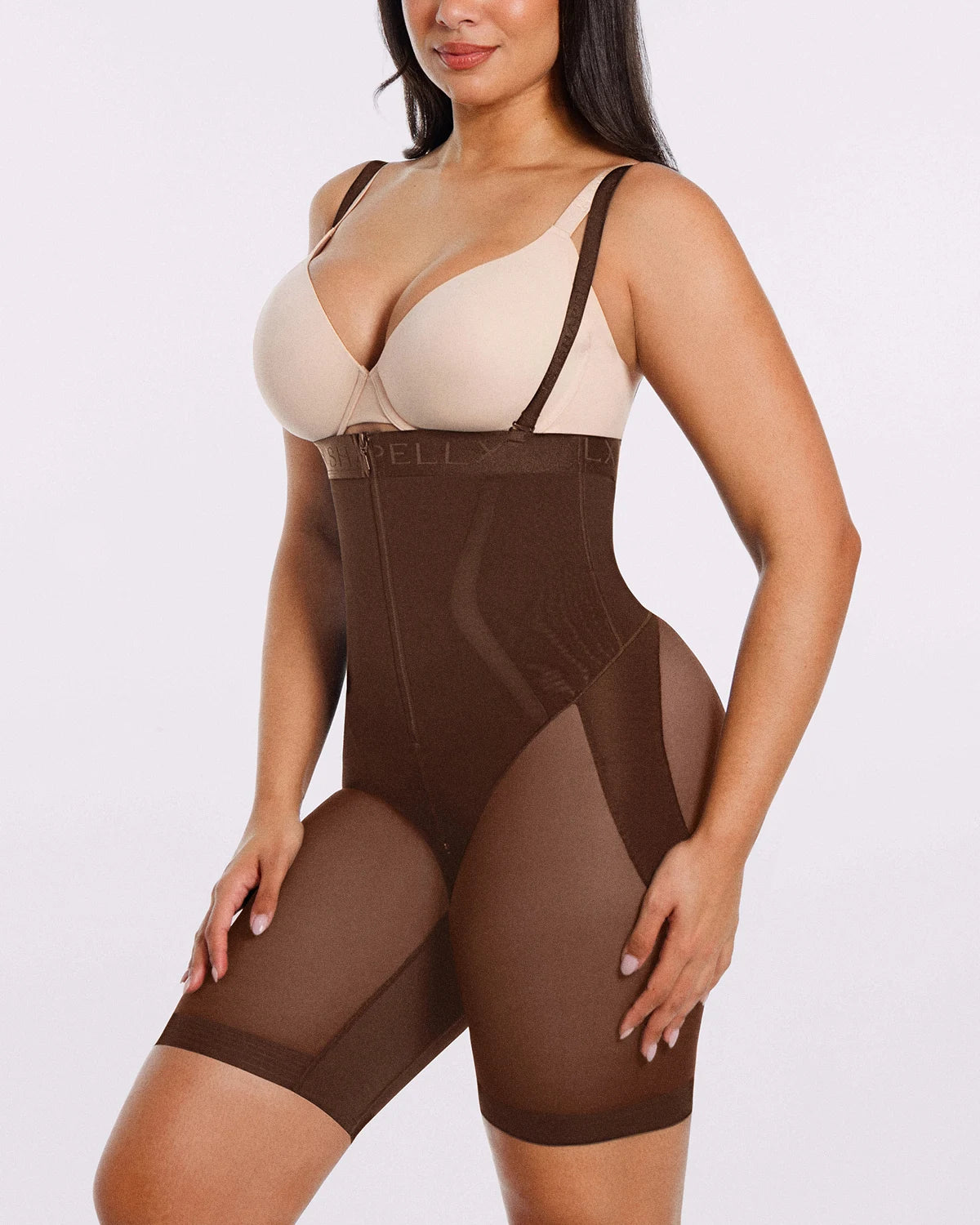 Body-smoothing shorts creating a clean and flattering silhouette