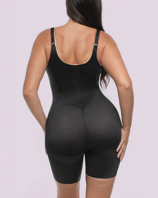 Curve Code™ LYCRA®FitSense™ Open Bust Full Bodysuit