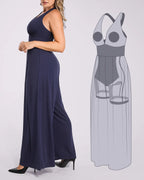 Deep V Built-In Shaping Jumpsuit