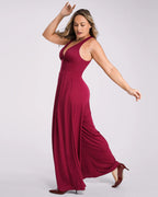 Deep V Built-In Shaping Jumpsuit