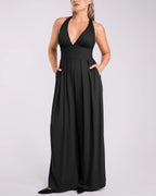 Deep V Built-In Shaping Jumpsuit