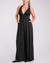 Deep V Built-In Shaping Jumpsuit