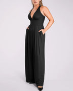 Deep V Built-In Shaping Jumpsuit
