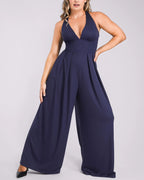 Deep V Built-In Shaping Jumpsuit
