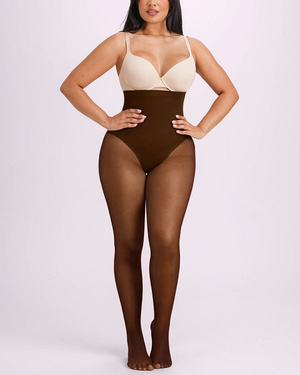 Defineline™ High-Waisted Micronet Shaping Tights