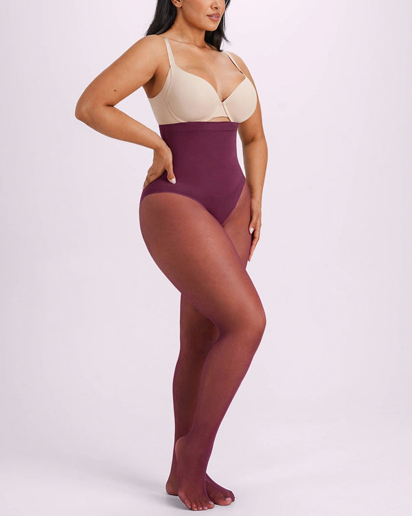 Defineline™ High-Waisted Micronet Shaping Tights