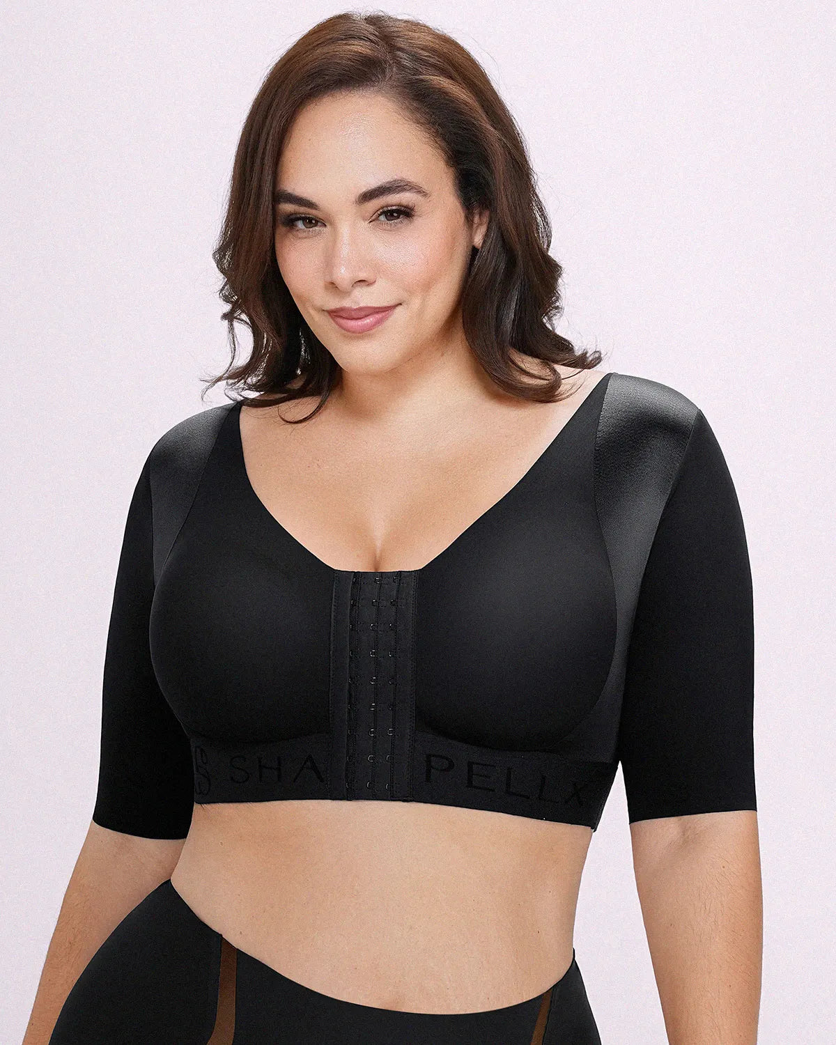 Elbow Sleeve Back Smoothing Top