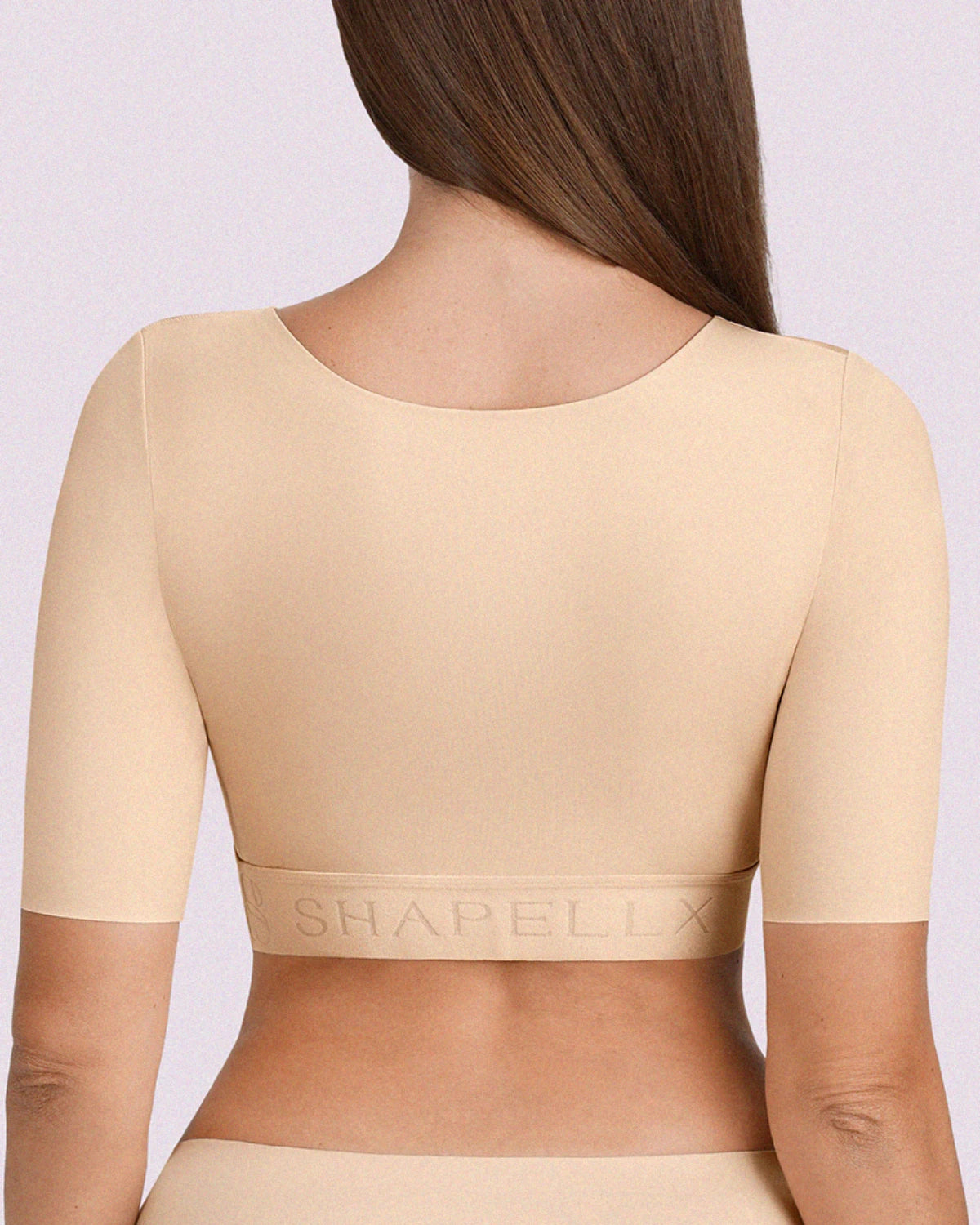 Elbow Sleeve Back Smoothing Top
