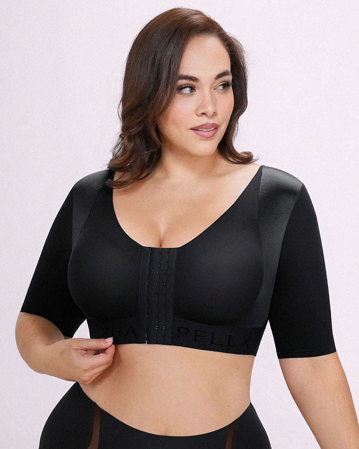 Elbow Sleeve Back Smoothing Top