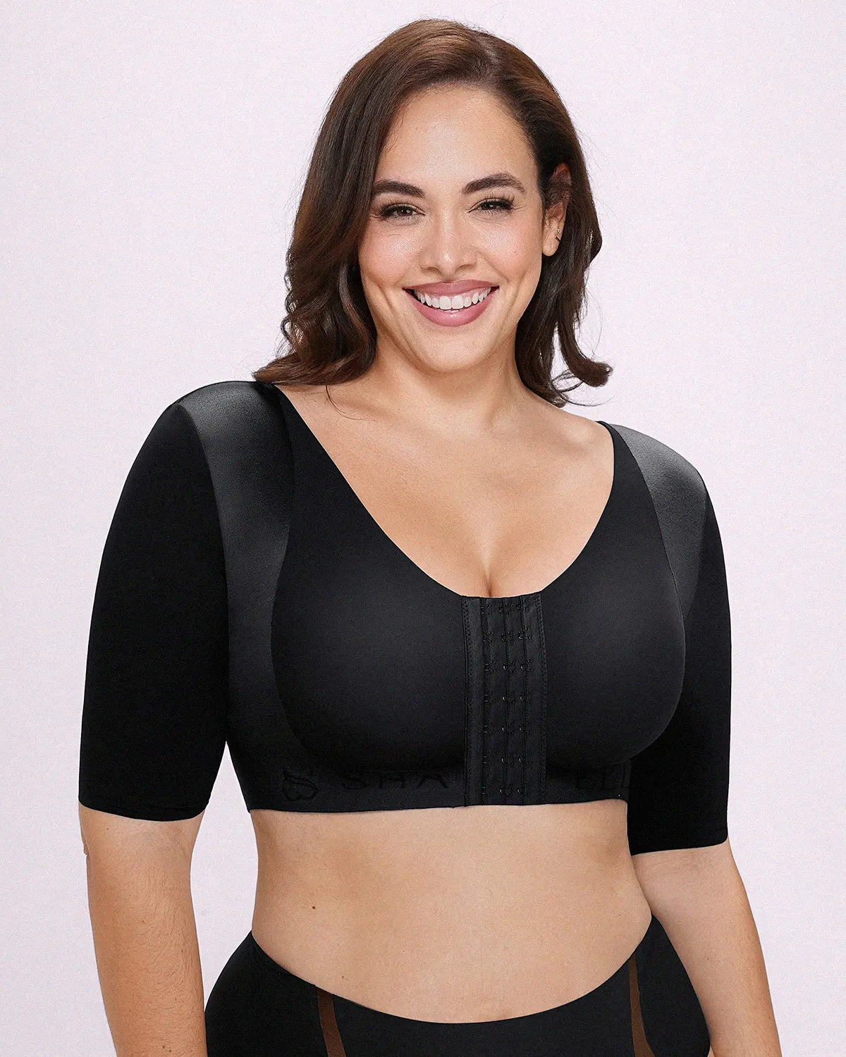 Elbow Sleeve Back Smoothing Top