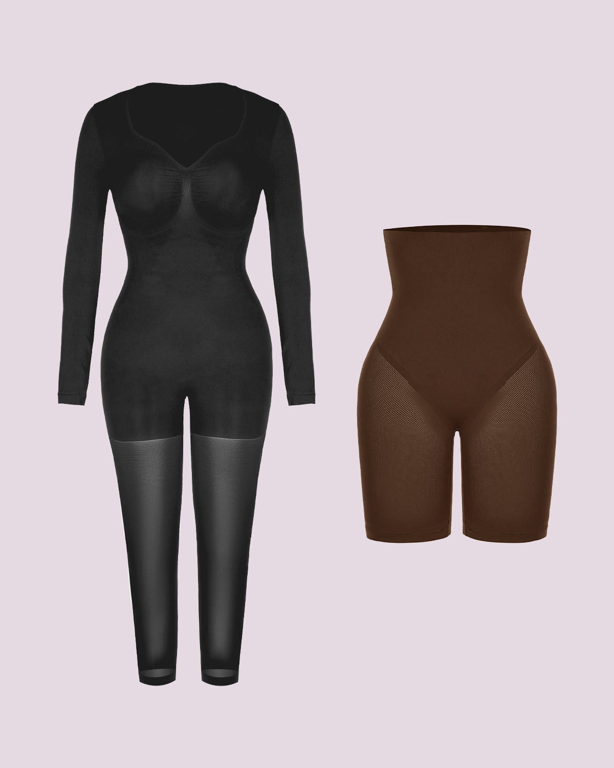 Full Coverage Bodysuit + Tummy Control Short Bundle