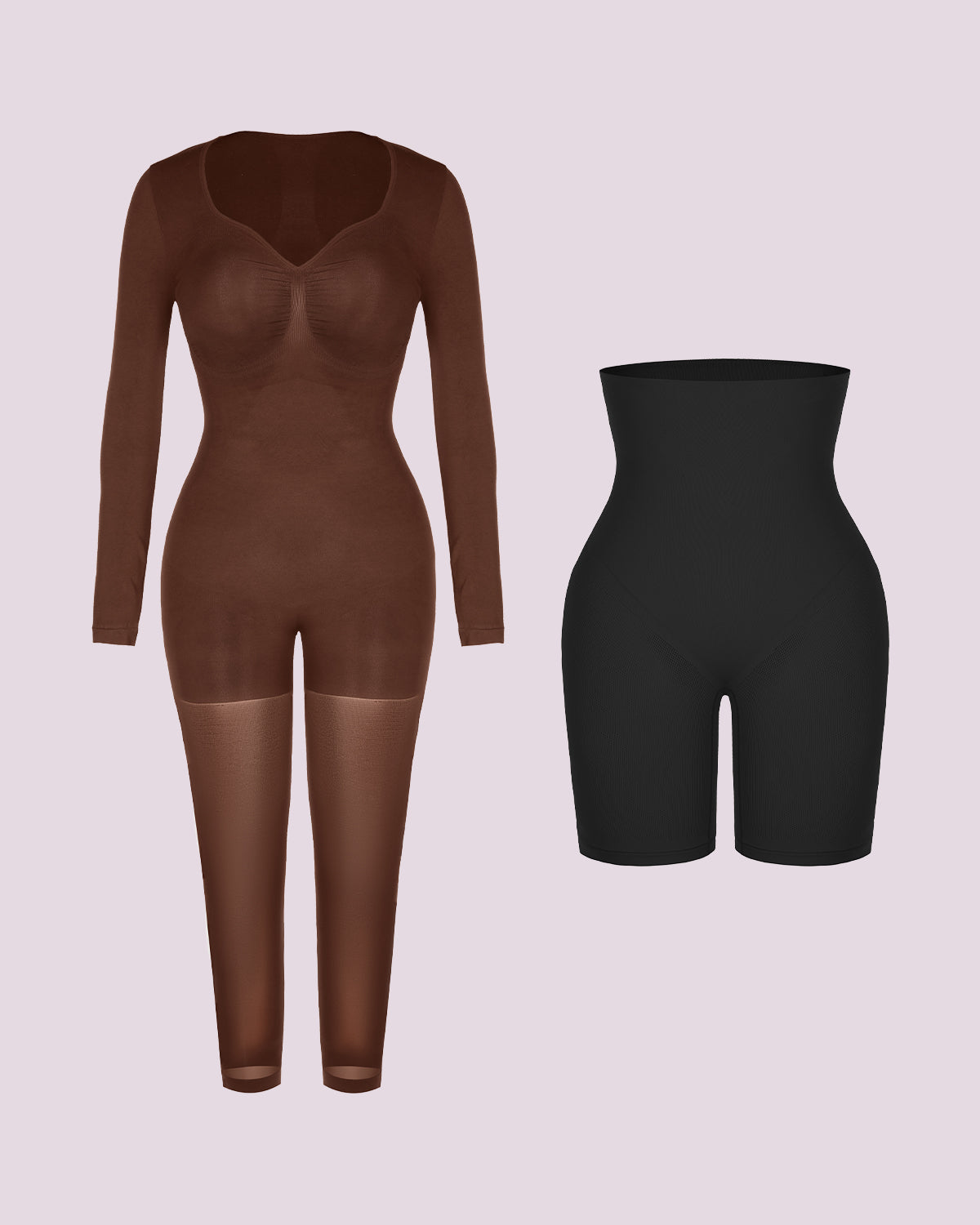 Full Coverage Bodysuit + Tummy Control Short Bundle