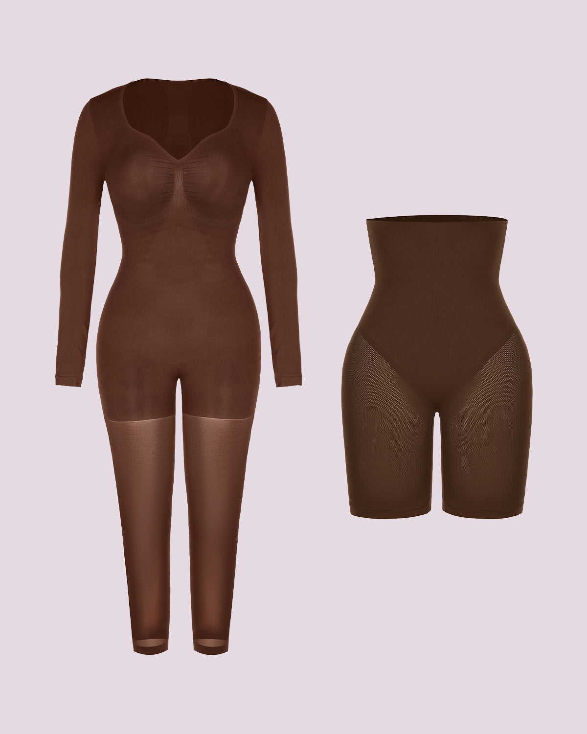 Full Coverage Bodysuit + Tummy Control Short Bundle
