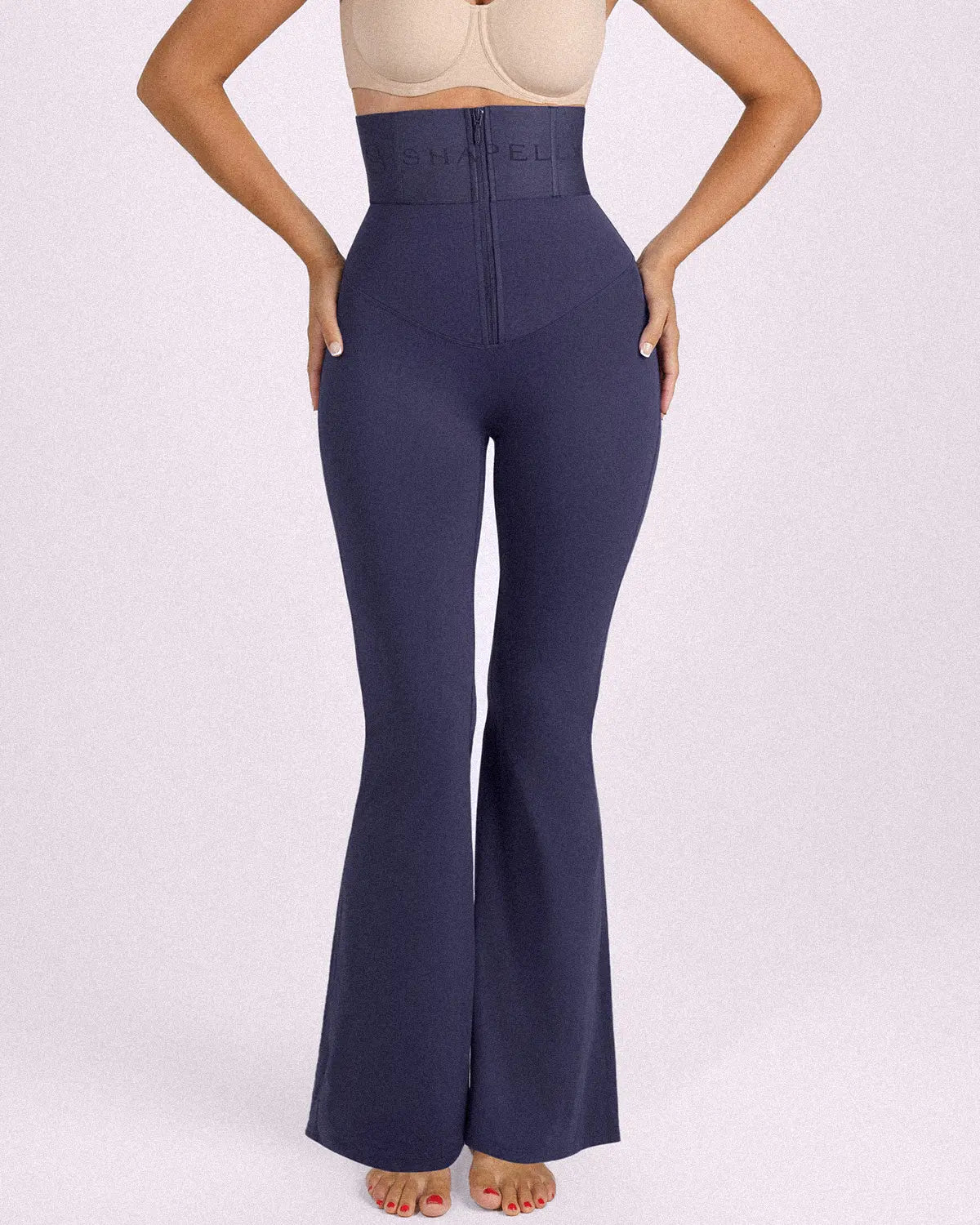 High-Waisted Tummy Control Flare Leggings
