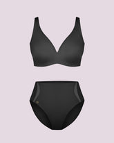 INNER ARMOR™ LYCRA®FitSense™ Wireless V-Neck Bra + Brief