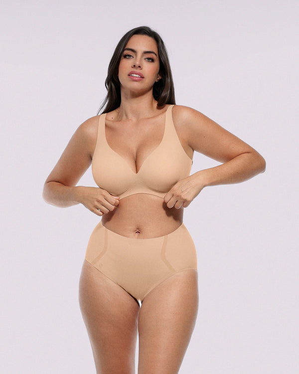 INNER ARMOR™ LYCRA®FitSense™ Wireless V-Neck Bra + Brief