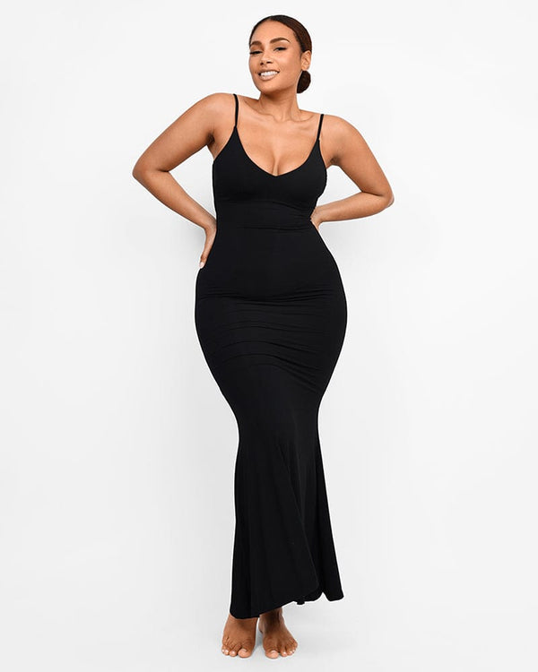 Long Slip Shaping Maxi Dress