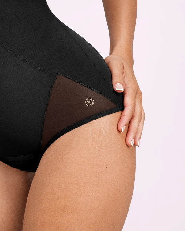 MeshSmooth™ V-Neck Sculpting Brief Bodysuit