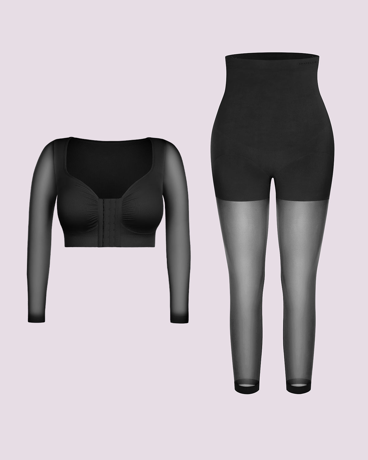 MistWeave™ Long-Sleeve Top + Shaping Tights Bundle