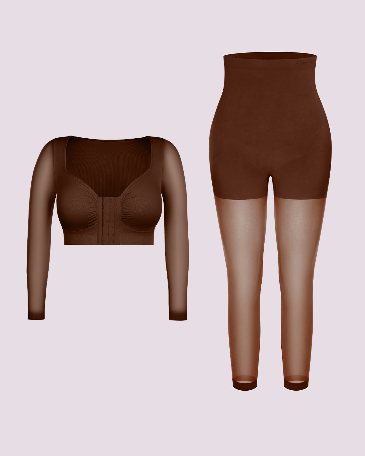 MistWeave™ Long-Sleeve Top + Shaping Tights Bundle